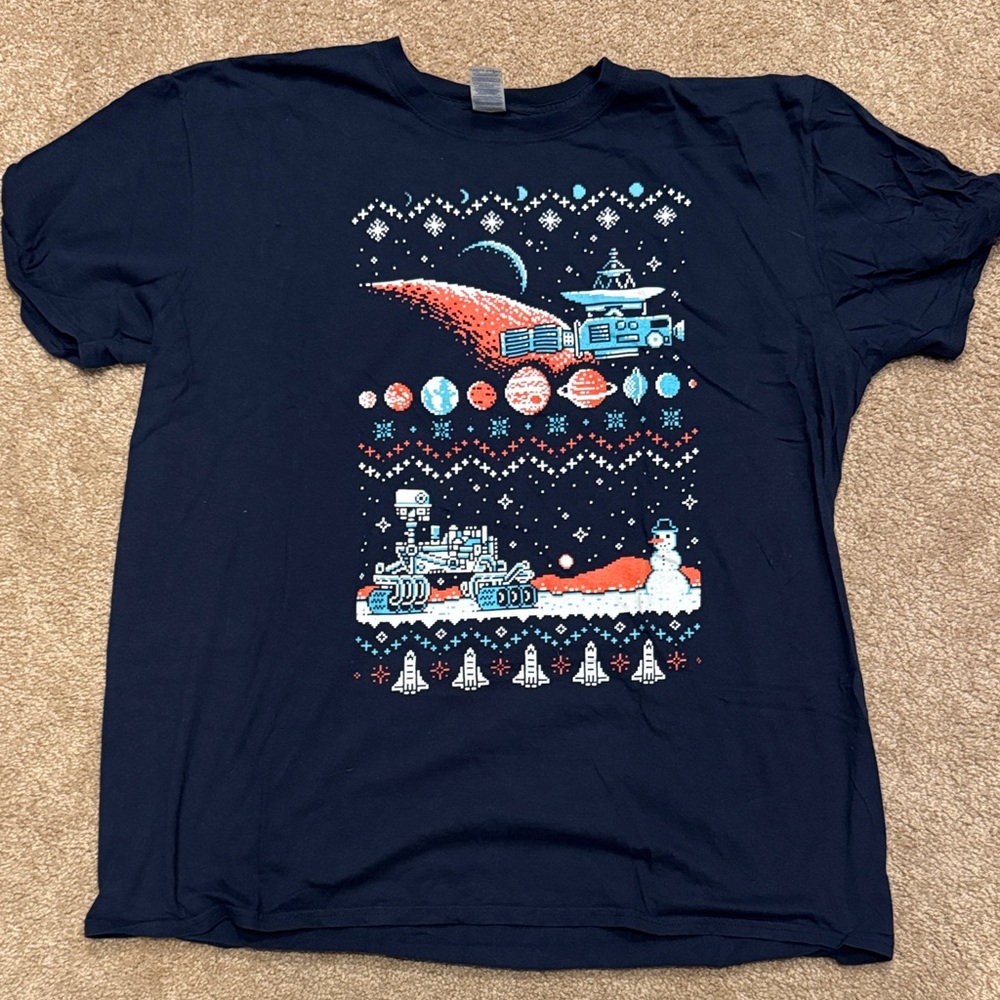 Gildan Navy Blue Graphic Tee